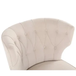 Sadie Velvet Accent Chair - Ivory -Home Furniture 13223762 3894927512142902