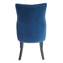Annabelle Pleated Back Velvet Dining Chairs - Set Of 2 - Navy 16 Annabelle Pleated Back Velvet Dining Chairs - Set Of 2 - Navy -Home Furniture 13223766 8924926477070695