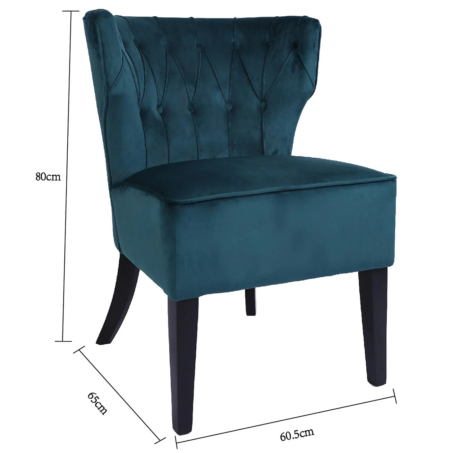 Sadie Velvet Accent Chair - Aegean Blue 11 Sadie Velvet Accent Chair - Aegean Blue - Image 9