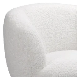 Tori Boucle Tub Chair - White -Home Furniture 13224150 2234919264570028