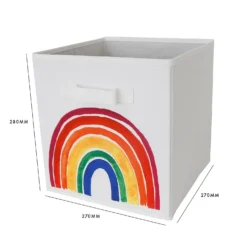 Living Elements Compact Cube Fabric Insert - Charity Rainbow -Home Furniture 13432921 8994943614441773