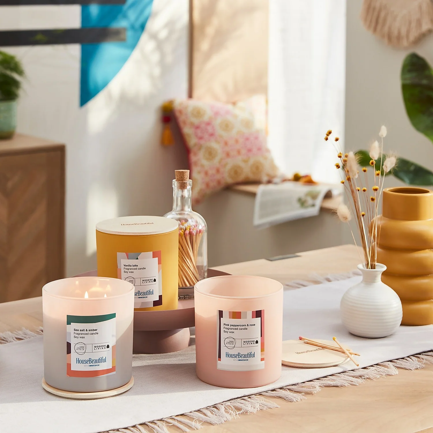 House Beautiful Sea Salt & Amber Multi Wick Candle 4 House Beautiful Sea Salt & Amber Multi Wick Candle - Image 2