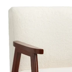 Alex Mid Century Boucle Armchair - Cream -Home Furniture 13514415 1114964543331504