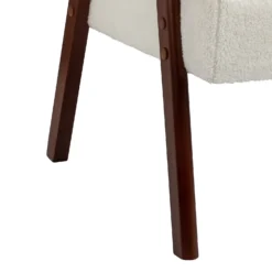 Alex Mid Century Boucle Armchair - Cream -Home Furniture 13514415 1934964543400693