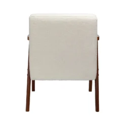 Alex Mid Century Boucle Armchair - Cream -Home Furniture 13514415 4224964543300253