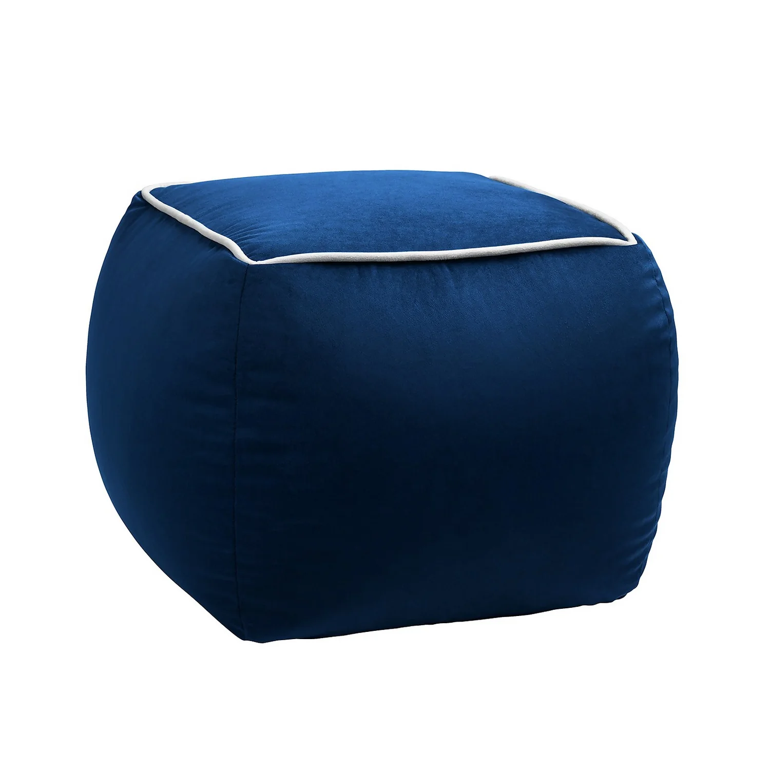 Pippa Square Pouffe - Blue 3 Pippa Square Pouffe - Blue
