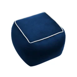 Pippa Square Pouffe - Blue 11 Pippa Square Pouffe - Blue -Home Furniture 13514423 2134997230038723