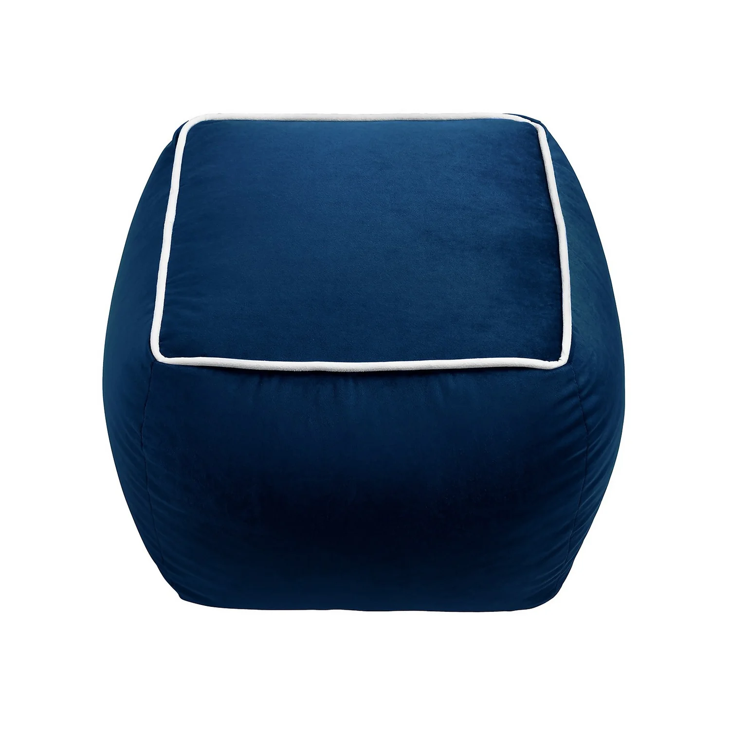Pippa Square Pouffe - Blue 5 Pippa Square Pouffe - Blue - Image 3