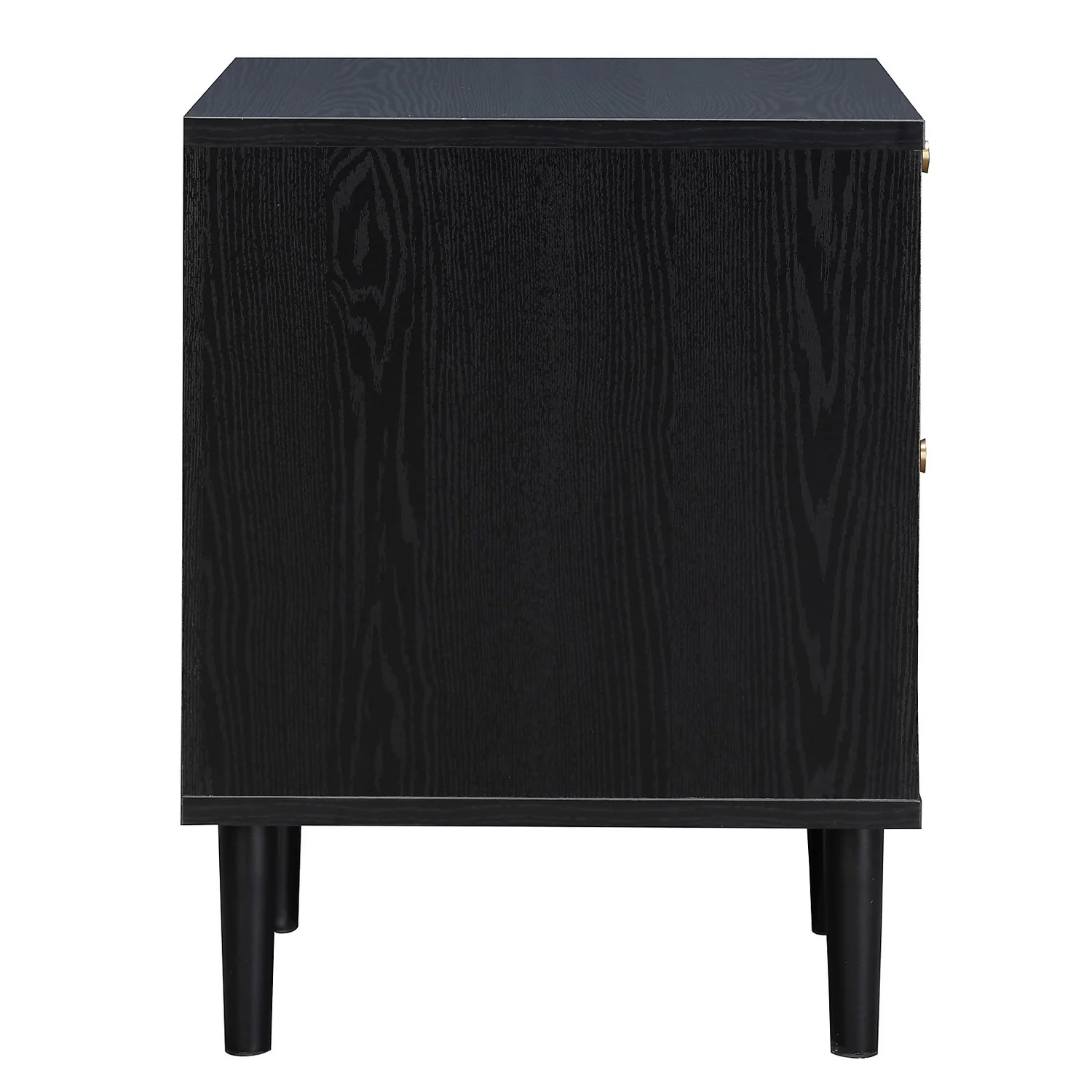Kubu Rattan 2 Drawer Side Table - Black 7 Kubu Rattan 2 Drawer Side Table - Black - Image 5