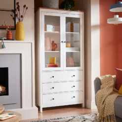 Ren Tall Storage Cabinet - White -Home Furniture 13633740 1414976284141857