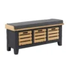 Ashstead Storage Bench - Oak & Charcoal -Home Furniture 13642204 2014953455574993