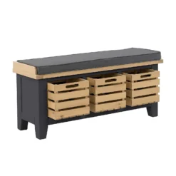 Ashstead Storage Bench - Oak & Charcoal 14 Ashstead Storage Bench - Oak & Charcoal -Home Furniture 13642204 2784953455621769