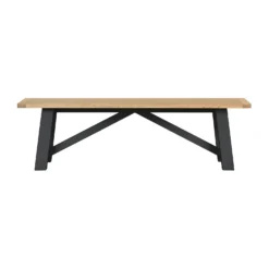 Ashstead Bench - Oak & Charcoal -Home Furniture 13642207 1774953454646625