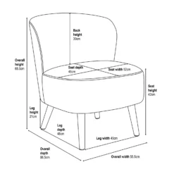 Amy Occasional Chair - Tangerine -Home Furniture 13644149 2125009660498919