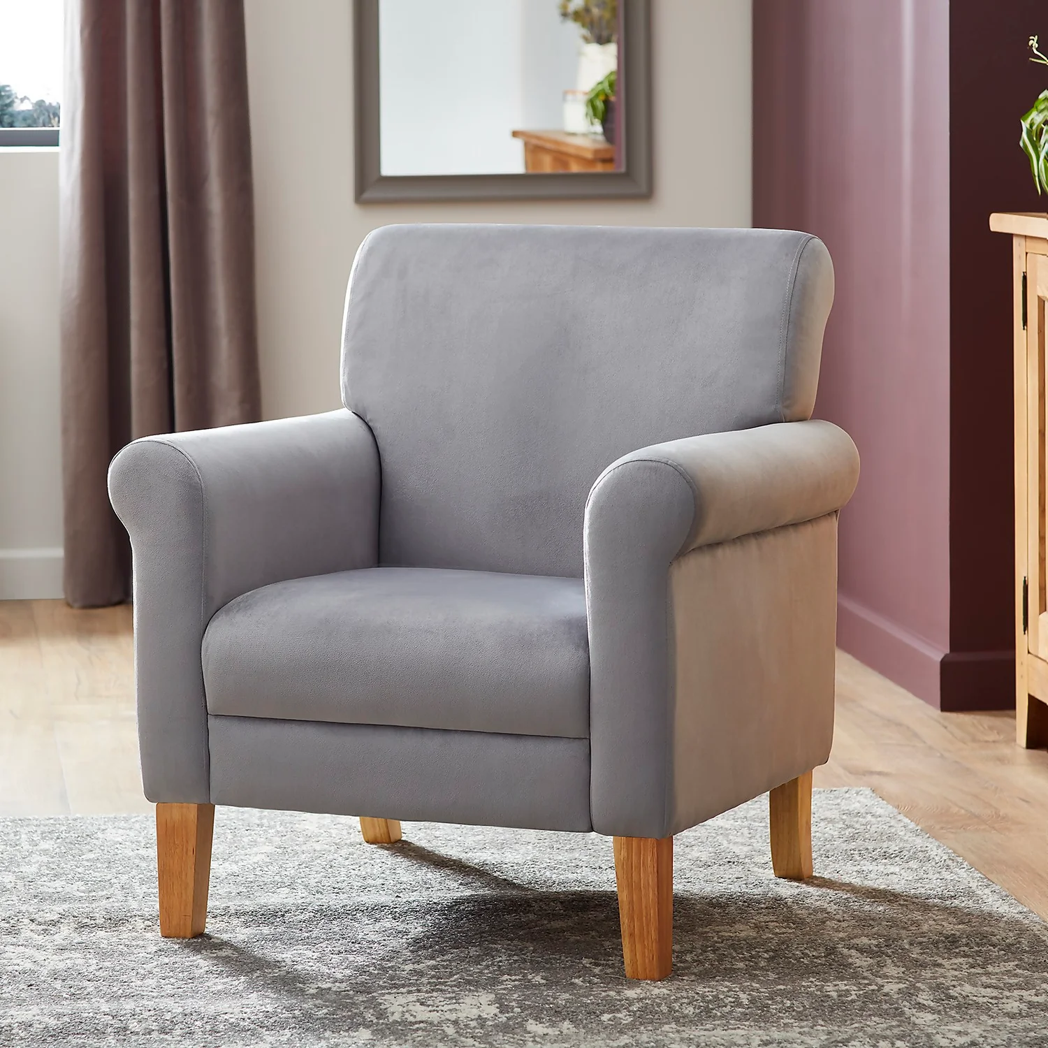Carlotta Armchair - Grey 4 Carlotta Armchair - Grey - Image 2