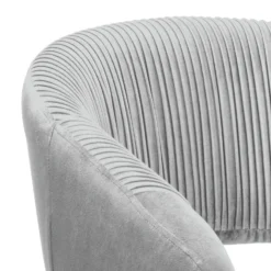 Georgette Pleated Office Chair - Grey -Home Furniture 13644180 1275004227832276