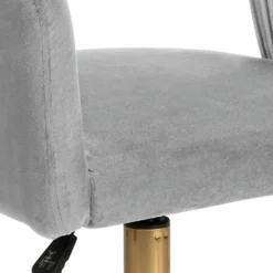 Georgette Pleated Office Chair - Grey -Home Furniture 13644180 7195004227852343