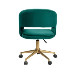 Georgette Pleated Office Chair - Emerald -Home Furniture 13644181 1905004227269164