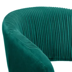 Georgette Pleated Office Chair - Emerald -Home Furniture 13644181 5775004227303184