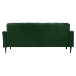 Draper Velvet 3 Seater Sofa In A Box - Green -Home Furniture 13646000 7694978299688632