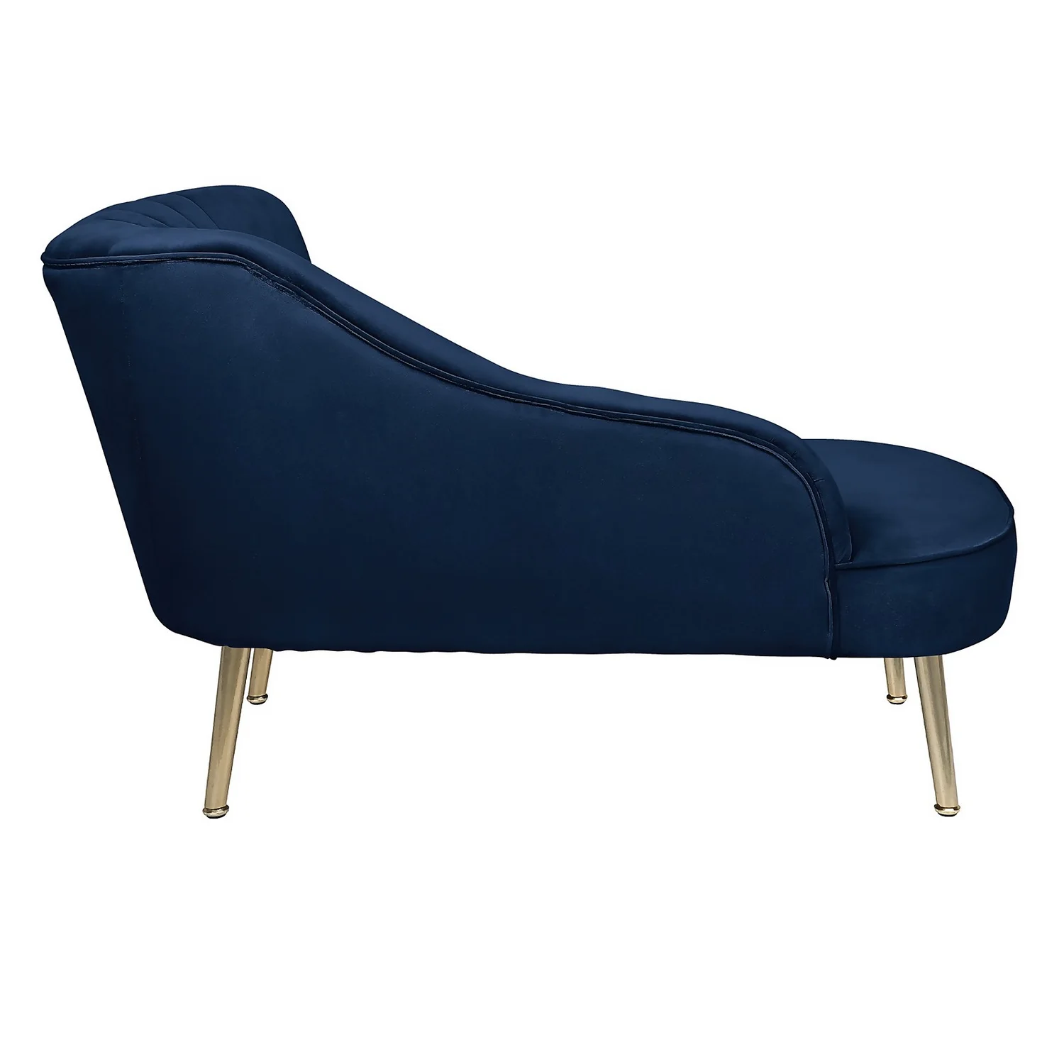 Gigi Velvet Chaise Longue - Midnight 6 Gigi Velvet Chaise Longue - Midnight - Image 4