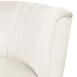 Gigi Velvet Chaise Longue - Cream -Home Furniture 13698291 9304975247675751