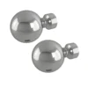Rothley Baroque 25mm Solid Orb Curtain Pole Finials (Pair) - Polished Silver -Home Furniture 13712251 1044976258624661