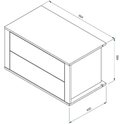 House Beautiful Internal Built-In Two Drawer Unit For Double Wardrobe - Grey 8 House Beautiful Internal Built-In Two Drawer Unit For Double Wardrobe - Grey -Home Furniture 13864334 1455005843020672