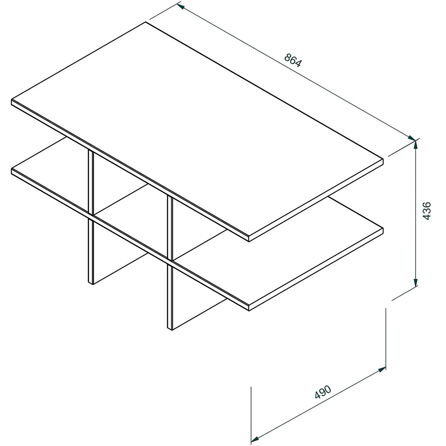 House Beautiful Internal Storage For Double Wardrobe, Pigeon Hole - White 5 House Beautiful Internal Storage For Double Wardrobe, Pigeon Hole - White - Image 3