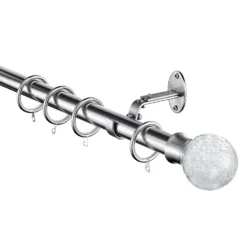 Extendable Curtain Pole With Stud Finial - Steel 25/28mm -Home Furniture 13909291 1314987948495320