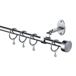 Extendable Curtain Pole With Crystal Finial - Brass -Home Furniture 13909294 6864987948207830