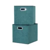 Clever Cube Fabric Insert - Set Of 2 - Jade Green 2 Clever Cube Fabric Insert - Set Of 2 - Jade Green -Home Furniture 13911395 2124981912809501