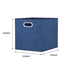 Clever Cube Fabric Insert - Set Of 2 - Steel Blue -Home Furniture 13911397 2654981913057490