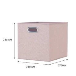 Clever Cube Fabric Insert - Set Of 2 - Blush Pink -Home Furniture 13911398 1894981912737507