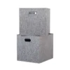 Clever Cube Fabric Insert - Set Of 2 - Woven Silver -Home Furniture 13911399 1914981913156061