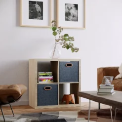 Clever Cube Fabric Insert - Set Of 2 - Woven Marine -Home Furniture 13911400 6114981912876098