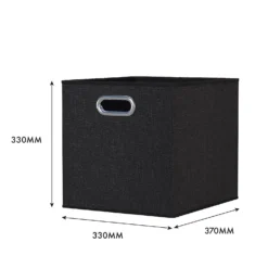 Clever Cube Fabric Insert - Set Of 2 - Woven Pepper 11 Clever Cube Fabric Insert - Set Of 2 - Woven Pepper -Home Furniture 13911401 1444981913042289