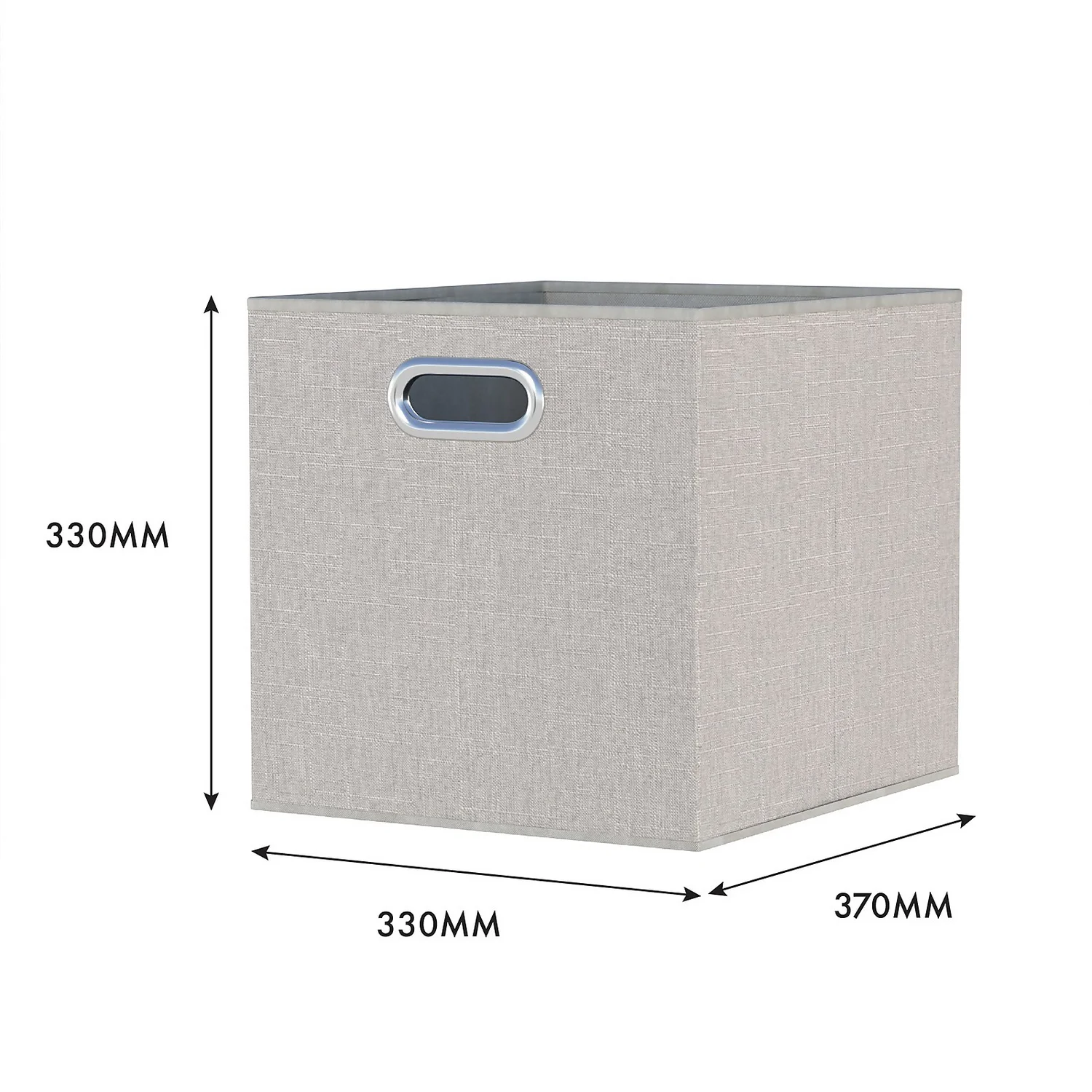 Clever Cube Fabric Insert - Set Of 2 - Taupe 7 Clever Cube Fabric Insert - Set Of 2 - Taupe - Image 5