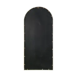 MirrorOutlet Somerley Gate Gothic Arch Stone Coloured Large Metal Garden Mirror - 140x65cm -Home Furniture 13950565 3574987139462106