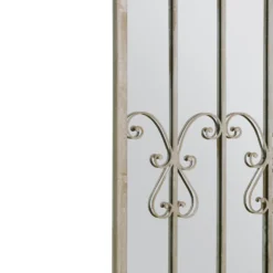 MirrorOutlet Somerley Gate Gothic Arch Stone Coloured Large Metal Garden Mirror - 140x65cm -Home Furniture 13950565 6664987139392686