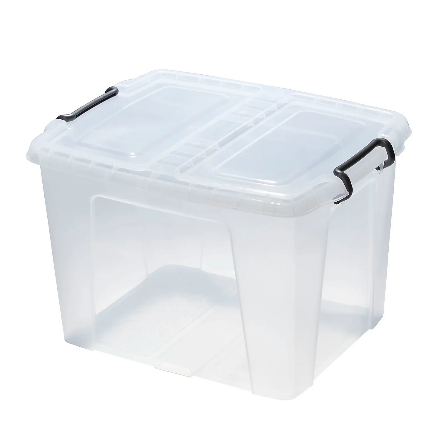 40L Storemaster Box With Lid - Clear 3 40L Storemaster Box With Lid - Clear