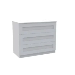 House Beautiful Realm Wide Chest Of Drawers - White Shaker (W) 900mm X (H) 756mm