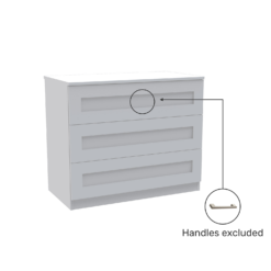 House Beautiful Realm Wide Chest Of Drawers - White Shaker (W) 900mm X (H) 756mm -Home Furniture 13999806 8415005576147458