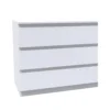 House Beautiful Escape Wide Chest Of Drawers - Gloss White Handleless (W) 900mm X (H) 756mm -Home Furniture 13999810 1695005576207293