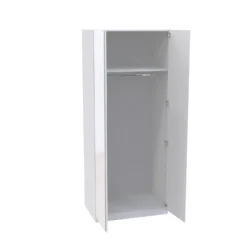 House Beautiful Escape Double Wardrobe, White Carcass - Gloss White Handleless Doors (W) 900mm X (H) 2196mm -Home Furniture 13999838 2515005572213810