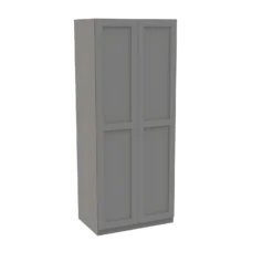 House Beautiful Realm Double Wardrobe, Grey Carcass - Grey Shaker Doors (W) 900mm X (H) 2196mm