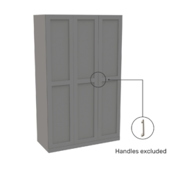 House Beautiful Realm Triple Wardrobe, Grey Carcass - Grey Shaker Doors (W) 1350mm X (H) 2196mm 8 House Beautiful Realm Triple Wardrobe, Grey Carcass - Grey Shaker Doors (W) 1350mm X (H) 2196mm -Home Furniture 13999927 5085005576659138