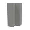 House Beautiful Escape Corner Wardrobe, Grey Carcass - Gloss Grey Handleless Doors (W) 1053mm X (H) 2196mm 2 House Beautiful Escape Corner Wardrobe, Grey Carcass - Gloss Grey Handleless Doors (W) 1053mm X (H) 2196mm -Home Furniture 13999950 1815005572025062