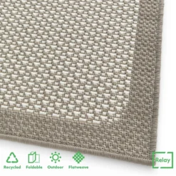 Relay Recycled Indoor/Outdoor Rug - Natural - 160x230cm 12 Relay Recycled Indoor/Outdoor Rug - Natural - 160x230cm -Home Furniture 14015908 7885006089693134