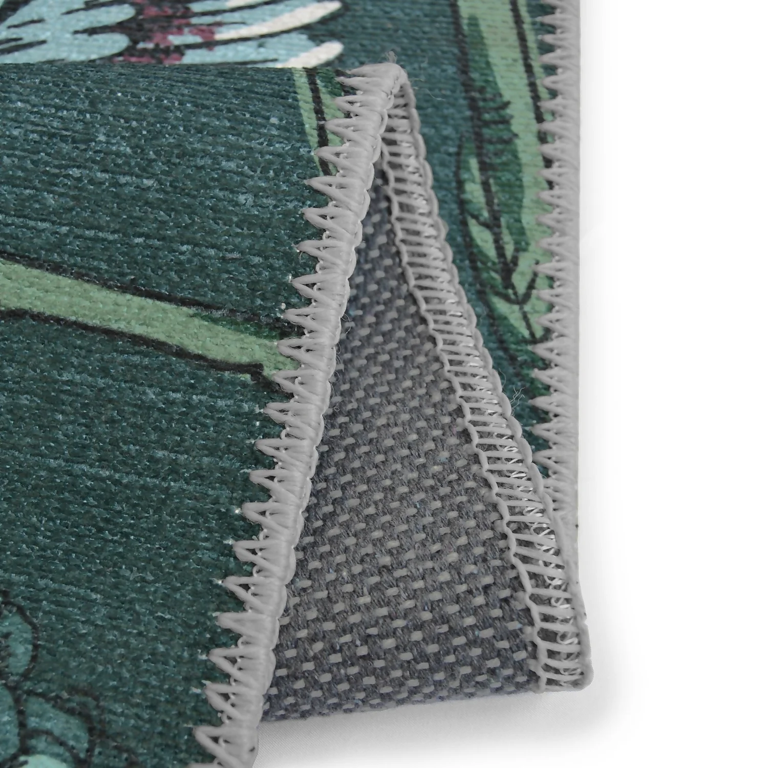 Opal Botanical Rug - Bottle Green - 100x150cm 7 Opal Botanical Rug - Bottle Green - 100x150cm - Image 5